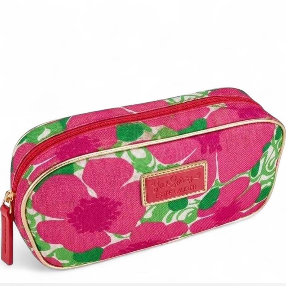 Lily Pulitzer Pink cosmetics bag